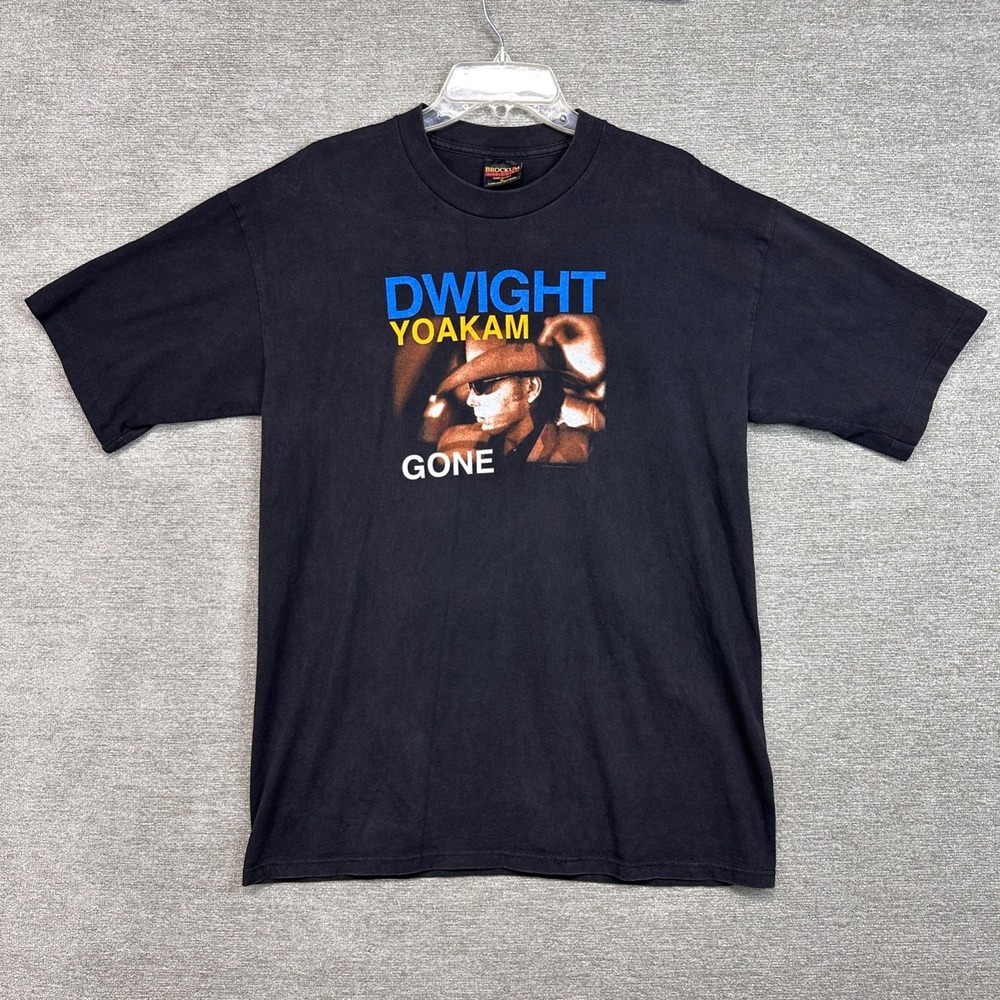 Vintage 90s Dwight Yoakam‎ Brockum T-Shirt XL Country Music 1996 Gone Tour USA